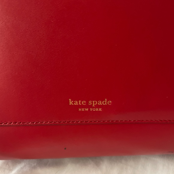 Red Kate Spade Nicola Twistlock Leather Backpack Purse main image 5